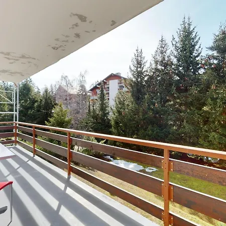 Daire Charming 2-bedroom In The Heart Of Crans-Montana