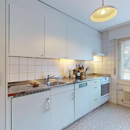 Daire Charming 2-bedroom In The Heart Of Crans-Montana