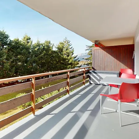 Daire Charming 2-bedroom In The Heart Of Crans-Montana